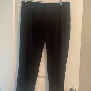 HUE Velour Black Straight Leg Women's Pants XL